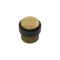 Helix Stripe Door Stop, Antique bronze