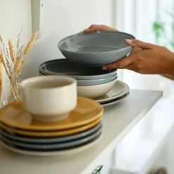 Höganäs Keramik Daga Deep Plate 19 cm, Sand