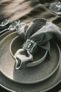 Hilke X Moomin Napkin Ring Moomintrollet 2-pack, Brass