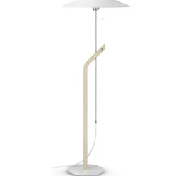 Hockey Floor Lamp, Smoked Oak