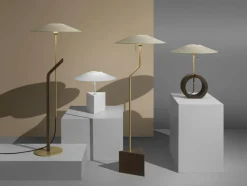 Hockey Floor Lamp, Smoked Oak