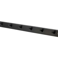 Hook Rail 6 Knobs, Brown