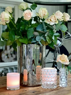 Hurricane Boule Candle Holder 12 cm, Clear