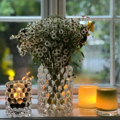 Hurricane Boule Candle Holder 12 cm, Clear