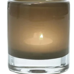Hurricane Candy Candle Holder 9 cm, Chocolate