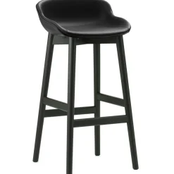 Hyg Bar Stool 75 cm, Dark Grey / Black Oak