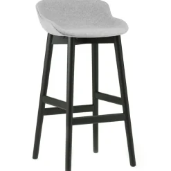 Hyg Bar Stool 75 cm, Dark Grey / Black Oak