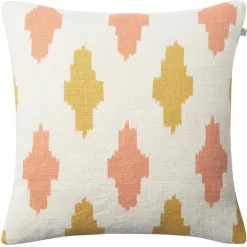 Ikat Agra Cushion Cover 50x50 cm, Rose/Spicy Yellow