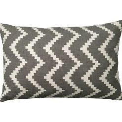Ikat Sema Cushion 40x60 cm Outdoor, Blue / Off-white