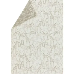 Juwel Kids Blanket 100x140 cm Safari Animals, Off-white