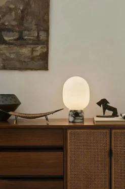 JWDA Table Lamp, Concrete / Brass