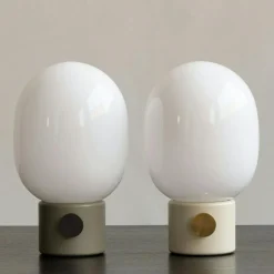 JWDA Table Lamp, Concrete / Brass