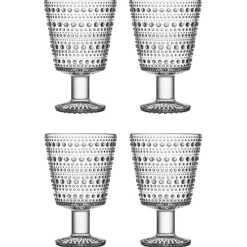 Kastehelmi Drinking Glass 4-pack, Clear