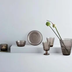 Kastehelmi Vase 15,4 cm, Linen