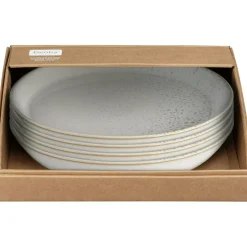 Kiln Plate 26 cm 4-pack, Beige