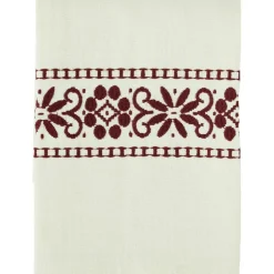 Kitchen Towel Embroidered 45x70 cm, Off-white / Blue