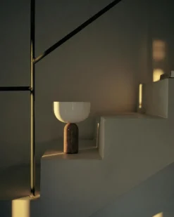 Kizu Table Lamp Portable, Gris Du Marais