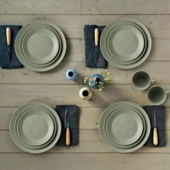 Knabstrup Side Plate 22 cm, Olive