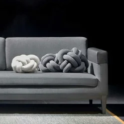 Knot Cushion, Orange Red