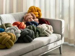 Knot Cushion XL, Yellow