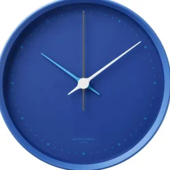 Koppel Wall Clock 22 cm, Stainless Steel / Blue