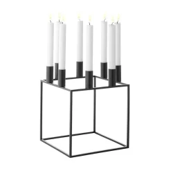 Kubus 8 Candle Holder, Black