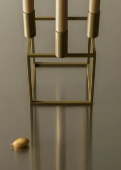 Kubus 4 Candle Holder, Olive