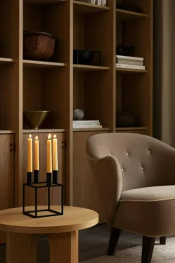 Kubus 4 Candle Holder, Olive