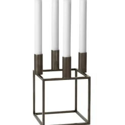 Kubus 4 Candle Holder, Olive