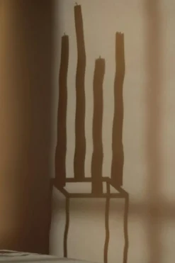 Kubus 4 Candle Holder, Olive