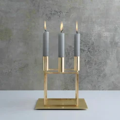 Kubus Candles 15 pcs, Grey