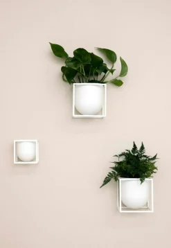 Kubus Flower Pot 14, white