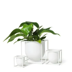 Kubus Flowerpot 23, White