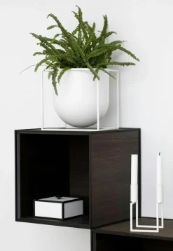 Kubus Flowerpot 23, White