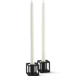 Kubus Micro Candle Holder 2-pack, Black