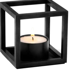 Kubus T Candle Holder, Black