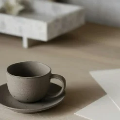 KUMI Coffee Cup With Saucer 2-pack, Fungi