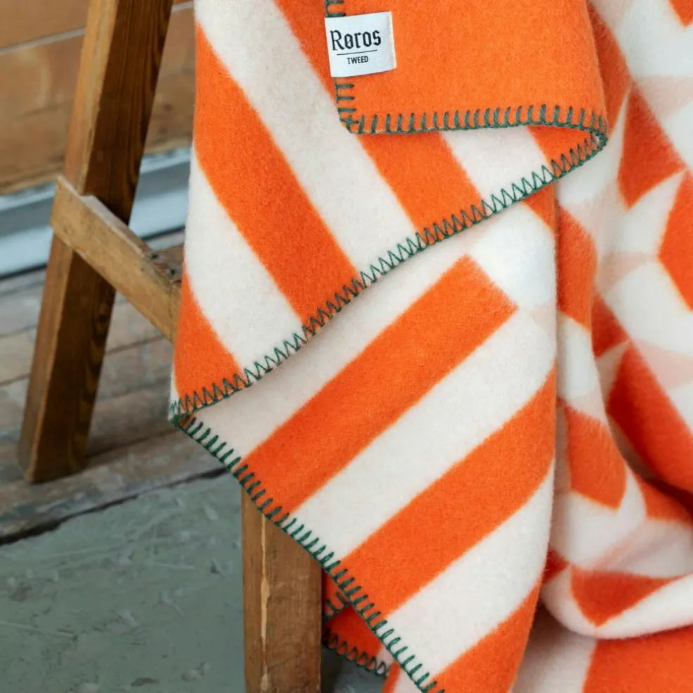 Kvam Wool Plaid 135x200 cm, Orange