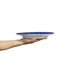 Lace Plate 25 cm, Blue