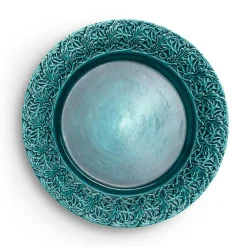 Lace Plate 25 cm, Blue