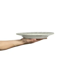 Lace Plate 25 cm, Blue