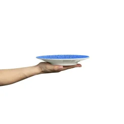Lace Plate 20 cm, Blue