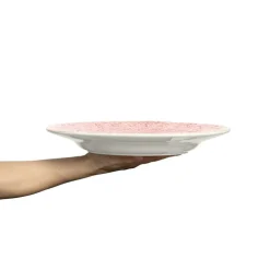 Lace Plate 32 cm, White