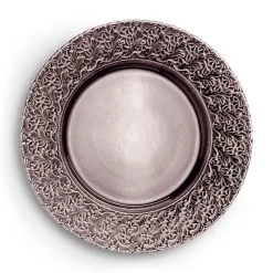 Lace Plate 32 cm, White