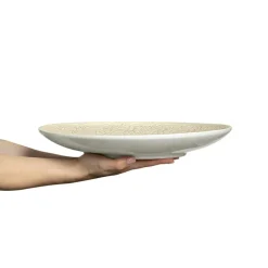 Lace Platter 34 cm, Sand