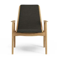 Laminett Armchair Fabric, Oiled Oak / Moss Green