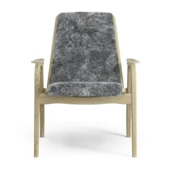 Laminett Armchair Sheepskin, Lacquered Oak / Espresso