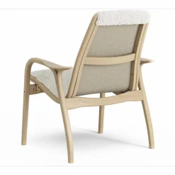 Laminett Armchair Sheepskin, Lacquered Oak / Espresso