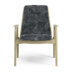 Laminett Armchair Sheepskin, Lacquered Oak / Espresso