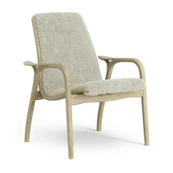 Laminett Armchair Sheepskin, Lacquered Oak / Espresso